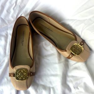 Christian Siriano for Payless Flats in Tan. Size 9.